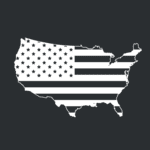 motif drapeau USA carte