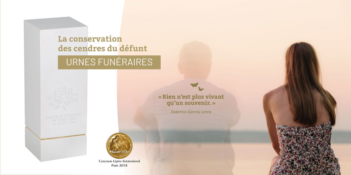 Urnes Funéraires, médaille d'or concours Lépine 2018