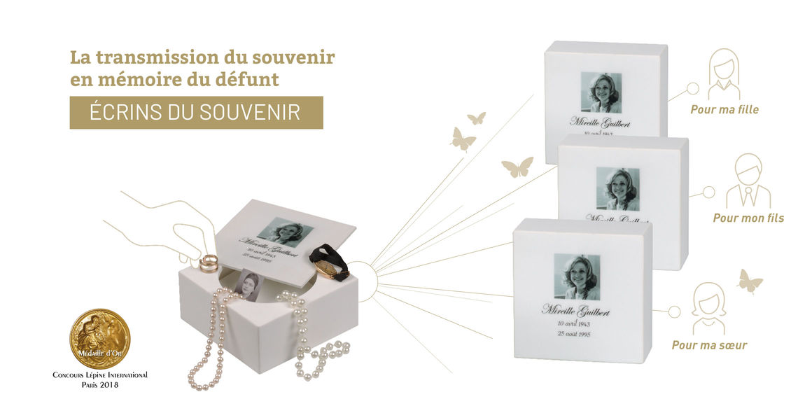 Ecrin du souvenir à la mémoire du défunt