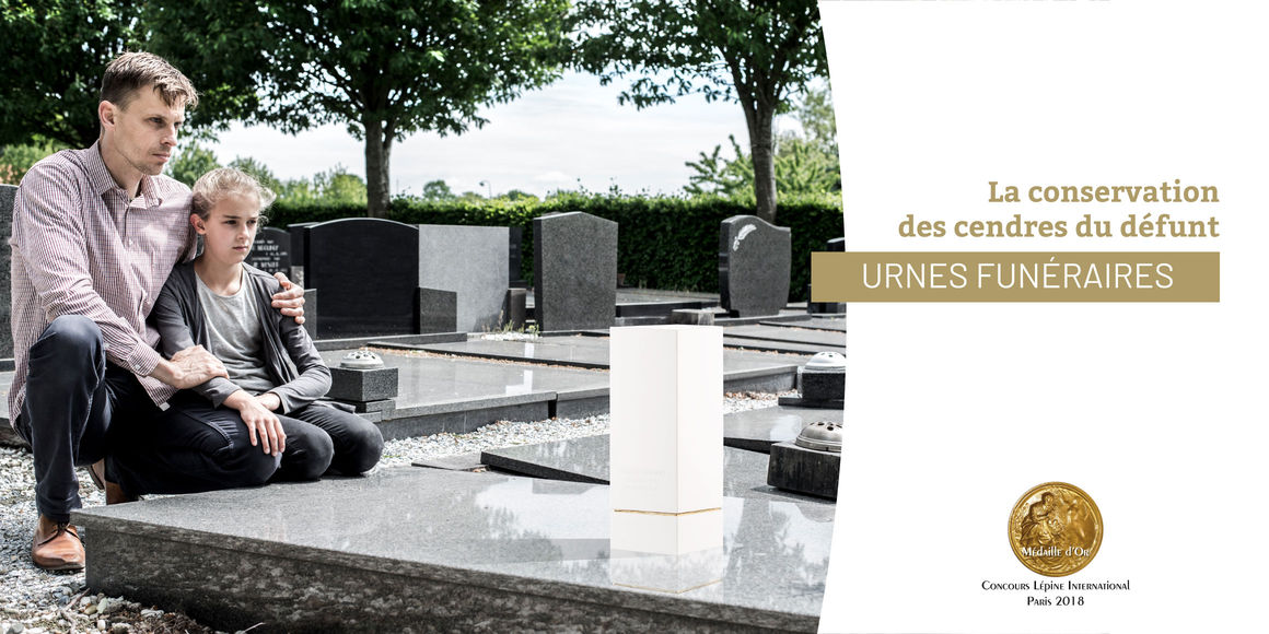 Urnes Funéraires, médaille d'or concours Lépine 2018